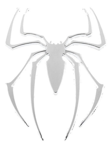 Emblema Logo Spider Araa Metlico Cromado Foto 5