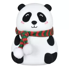 Lampara Velador Panda Luz Noche Cambia Color Recargable Usb