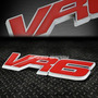 For Vw Vr6 Golf/jetta Metal Bumper Trunk Grill Emblem De Sxd
