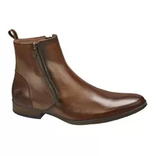 Botines Hombre Vestir Pierre Cardin 2105 De Piel Y Café Msi