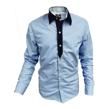 Camisa Slim Masculina, Uso Casual/formal, Diseño Exclusivo