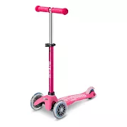 Scooter Micro Mini Deluxe Led Rosa