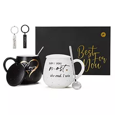 Regalos Parejas, Juego De 2 Tazas De Café De Cerámica...