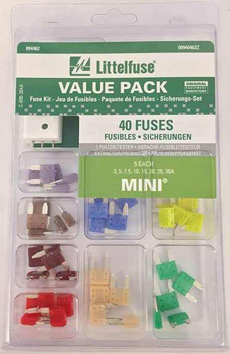 Littelfuse Value Pack 40x Mini Fusibles Atm Kit Diagnstico Foto 8