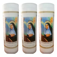 Kit C/3 Velas Votiva 7 Dias Santa Rita Emb Em Pvc