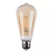 Foco Edison Vintage Led 4w Bulbo Vidrio Ambar Maxxi