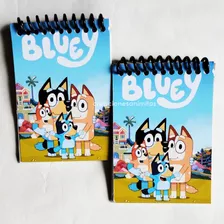 Mini Libreta De Bluey Para Cotillones Piñatas Por Docena 