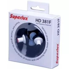 Audifonos In-ear Superlux Hd 381 / Abregoaudio Color Blanco