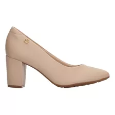 Zapatillas Modare Con Tacón Color Beige Para Mujer