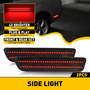 2* Led Bumper Side Smoked Marker Light For Ford Mustang  Aab