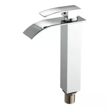 Torneira Cascata Baixa Banheiro Monocomando Metal Cromado