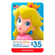 Gift Card Nintendo E-shop $35 Código Digital