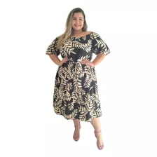 Vestido Midi Plusize Ciganinho Moda Evangelica Moda Maior