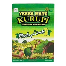 Erva Mate Para Terere Kurupi - Sabor Menta E Limão - 500g