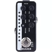 Pedal Pré-amp Simulador Mooer M015 Brown Sound Para Guitarra (baseado No Peavey 5150 Evh) Cor Preto