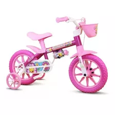 Bicicleta Infantil Nathor Aro 12 Flower Lilly Freio Tambor