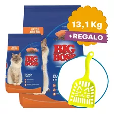 Alimento Big Boss Gato Adulto Salmón Y Pollo 10 Kg + Regalo