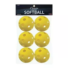 Champion Sports Yellow Plastic Softballs: