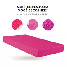 Capa De Colchão Lençol Solteiro Impermeável Hospitalar Rosa