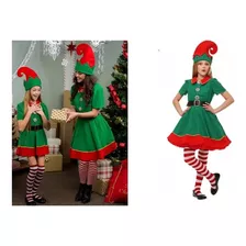 Fantasia De Elfo De Natal Para Vestido De Cosplay De Papai N