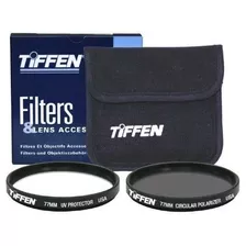 Tiffen 77mm Photo Twin Pack Polarizer Y Filtro Protector Uv