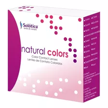 1 Par Lente De Contato Natural Colors Anual Com Ou Sem Grau