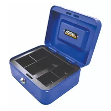 Caja Para Dinero Metálica 8 Pulgadas Adir 322 Color Azul