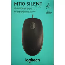 Mouse Logitech M110 Silent Negro Optico Usb 1000 Dpi