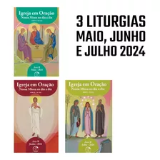 3 Livros Igreja Em Oração - Maio, Junho E Julho