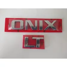 Kit Emblema Onix Lt 2012 2013 A 2015 2016 2017 Cromado