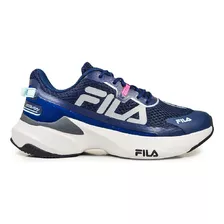 Zapatillas Fila Recovery Color Navy Blue/ligth Blue/pink - Adulto 37 Ar