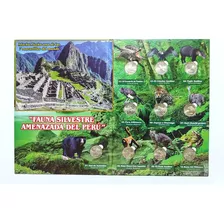 Álbum + 10 Monedas Unc - Fauna Silvestre Amenazada Del Perú