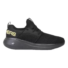 Tenis Skerchers Go Run Fast 15103-bkgd Preto/dourado