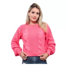 Blusa Casaco Tricot Feng Corrente Frio Lançamento Inverno.