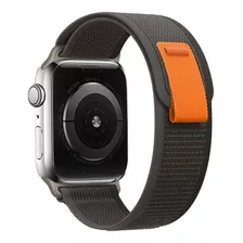 Pulseira Alpine Loop Para Apple Watch Série 8 45mm Ultra 49 Cor Grafite