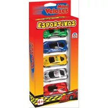 Carrinhos Sortidos Mini Velozes Esportivos 60022 Braskit