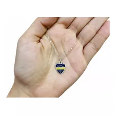 Cadena Force Dije Escudo Boca Juniors Plata Mediano Futbol 