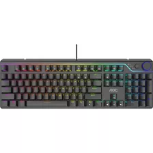 Teclado Gamer Mecânico Gk530 Red Switch Rgb Aoc