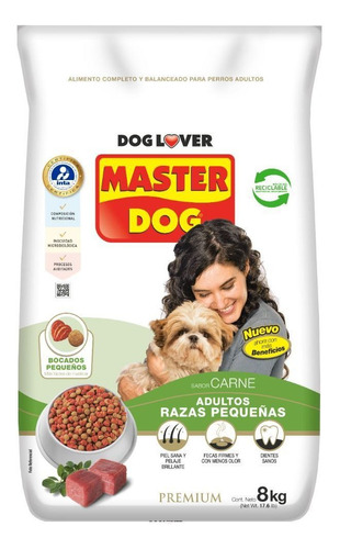 Master Dog Alimento Perro Adulto Razas Peq 8 Kg