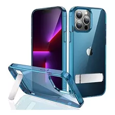 Funda Para iPhone 13 Pro Color Azul Marino Con Soporte