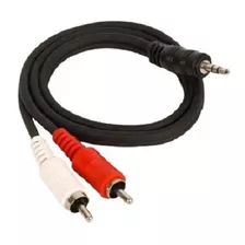 Cable Audio Auxiliar Diskman 3.5mm A 2 Rca De 1.8mt Metros