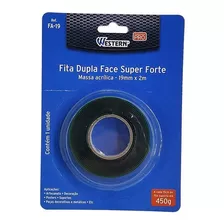 Fita Dupla Face Forte 19mmx2m Fa-19 Western Cor Verde