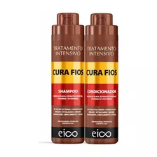 Kit Eico Cura Fios Shampoo 800ml+ Condicionador 800ml