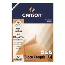 Bloco Croquis Canson A4 40g/m² 50 Folhas Papel Manteiga