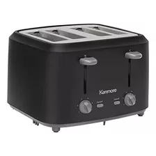 Tostadora Kenmore De 4 Rebanadas Con Controles Duales, Negro