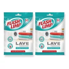 Lenço Lave Sem Manchar Anti Mancha - Flash Limp Kit Com 2 