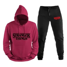 Conjunto Moletom Infantil Blusa E Calça Stranger Things