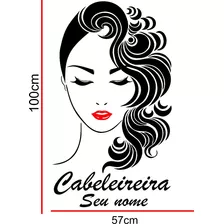 Adesivo Cabeleireira Salão Cabeleireiro Salão de Beleza Feminino Mulher Cab  10.1.1