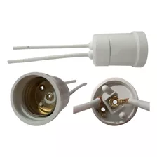 Kit 20 Soquetes Bocal Para Lâmpada E27 60w 250v Branco