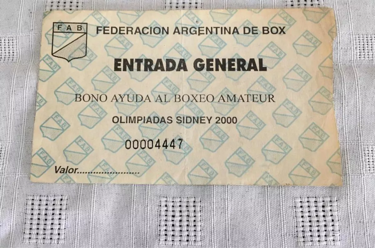 Entrada Boxeo Amateur - Fab - Olimpiadas Sidne 2000 - Usada-